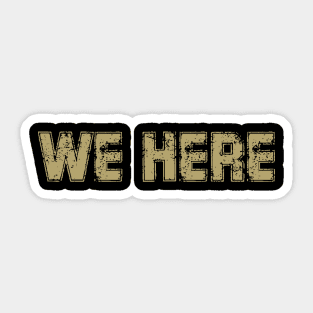 We Here Coach Prime Sticker